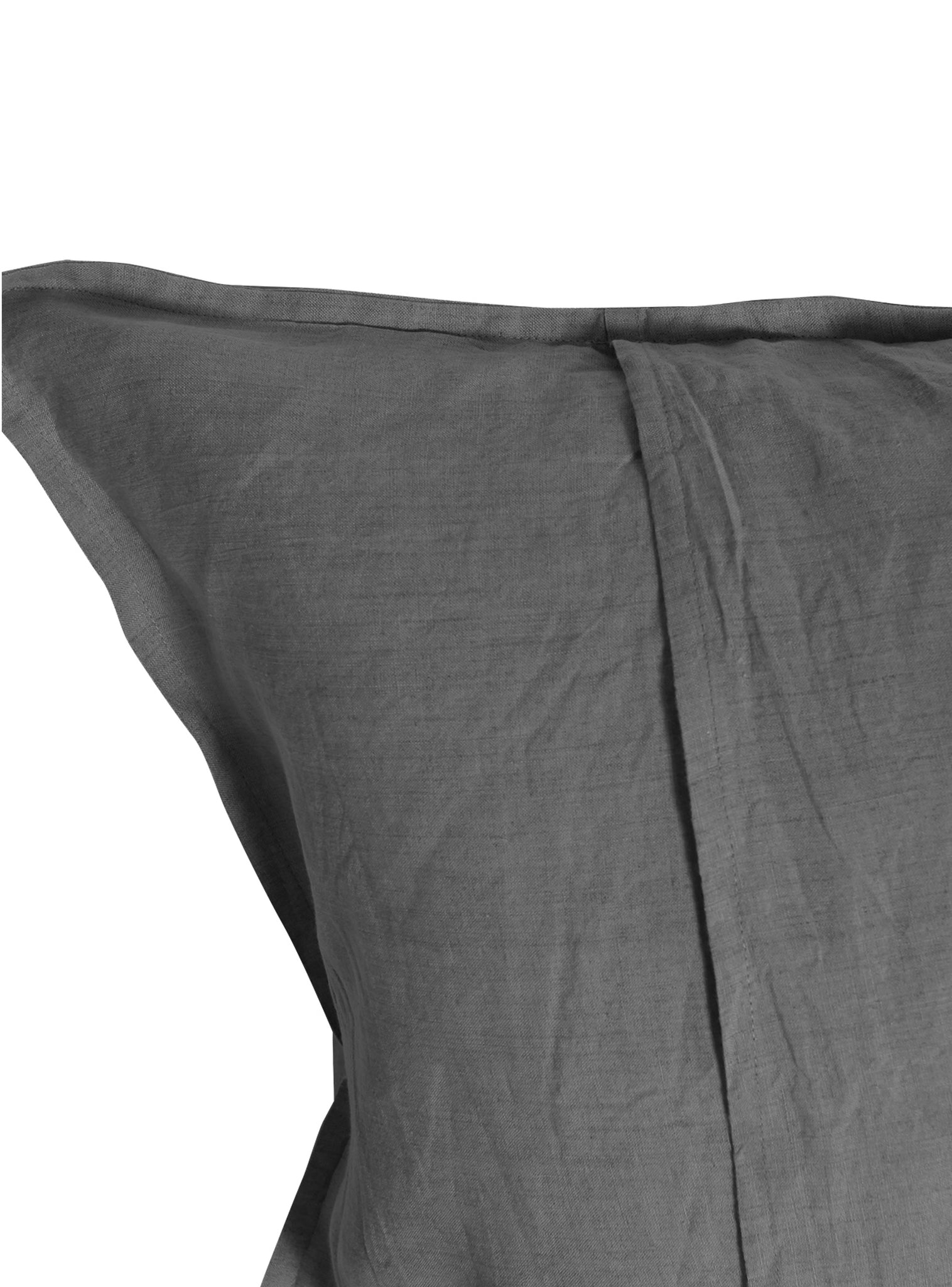 Funda de Almohada Lino - King 50x90 cms - Gris Oscuro - Naturalino